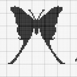 papillons2 grille point de croix
